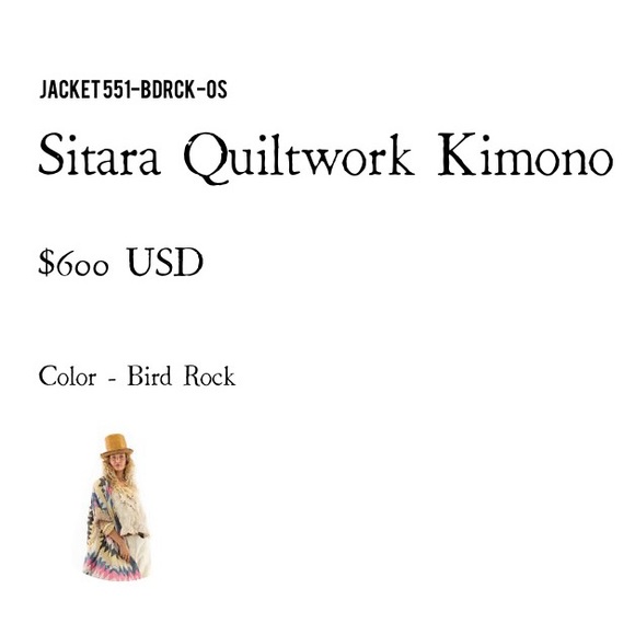 Magnolia Pearl Sitara Patchwork Kimono Jacket Free People - Picture 3 of 9